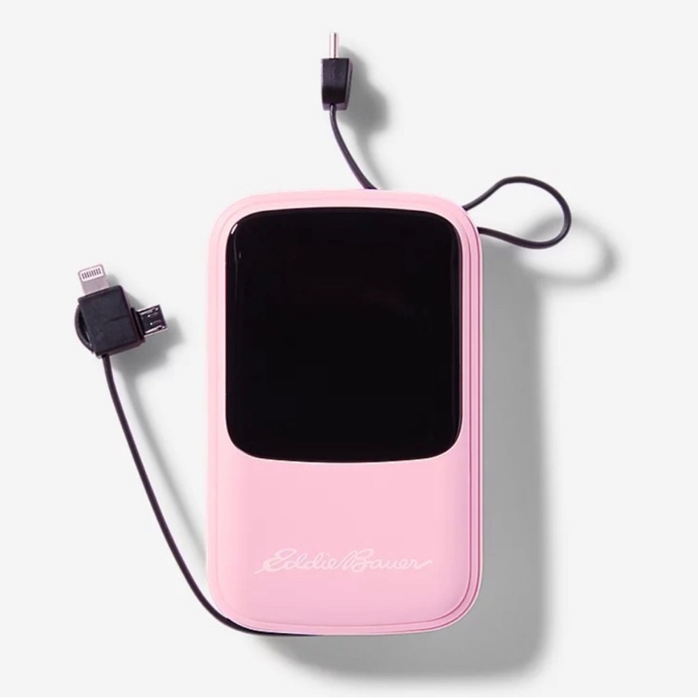 10,000 mAh Power Bank w/ Built-In Cables - Picture 1 of 1